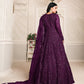Anaita Purple Embroidered Net Anarkali Suit