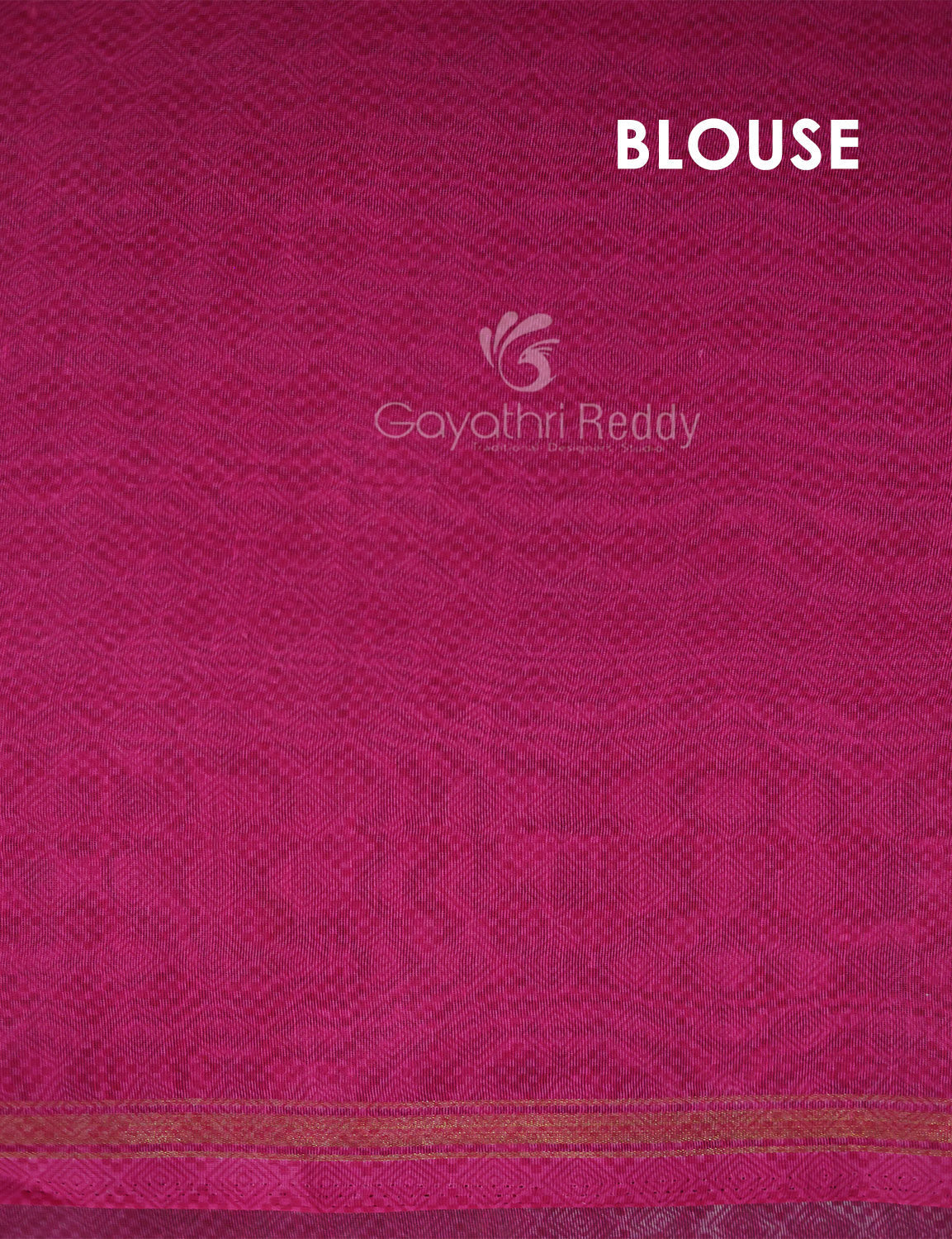 Shades of Rani Pink And Red Colour Blouse Patola Print Semi Chanderi Saree By Gayathri Reddy Designer Studio | Swadesiicart