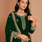 Anaita Dark Green Premium Georgette Embroidered Salwar Suit