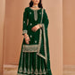 Anaita Dark Green Premium Georgette Embroidered Salwar Suit
