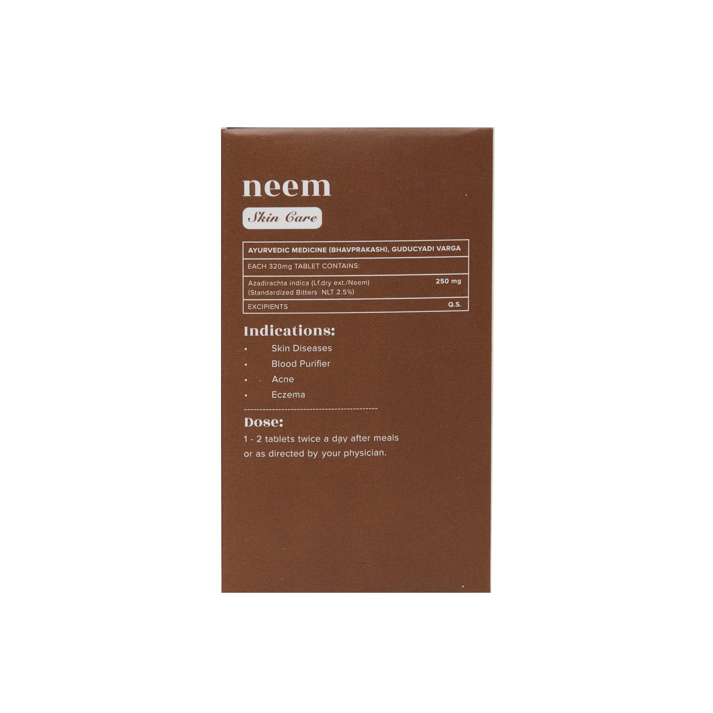 Baidyanath Jhansi Ayurvedant Neem Tablets - Swadesiicart