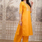 Vishudh Floral Yoke Design Straight Kurta with Palazzos & With Dupatta - Swadesiicart