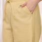 Vaasva Women Cheeku Cotton Flax Solid Straight Pants | Swadesiicart