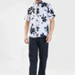 Xkind White Floral Printed Textured Regular Fit Shirt | Swadesiicart