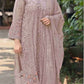 Anaita Lavender Fox Georgette Suit with Embroidery & Sequence Work