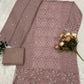 Anaita Lavender Fox Georgette Suit with Embroidery & Sequence Work
