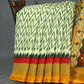 Shades of Cream And Haldi Colour Blouse Patola Print Semi Chanderi Saree By Gayathri Reddy Designer Studio | Swadesiicart