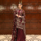 Anaita Maroon Faux Georgette Readymade Suit with Embroidery & Moti Work