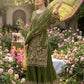 Anaita Mehendi Faux Georgette Readymade Suit with Embroidery & Moti Work