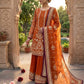 Anaita Orange Faux Georgette Readymade Suit with Embroidery & Moti Work