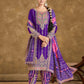 Anaita Purple Chinon Sequence Embroidered Readymade Salwar Suit