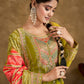 Anaita Green Chinon Sequence Embroidered Readymade Salwar Suit