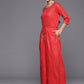 Ahalyaa Printed Crepe Basic Jumpsuit With Waist Tie-Ups | Swadesiicart