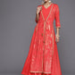 Ahalyaa Floral Printed Ethnic Maxi Dress | Swadesiicart