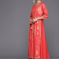 Ahalyaa Floral Printed Ethnic Maxi Dress | Swadesiicart