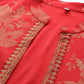 Ahalyaa Crepe Top With Skirt & Jacket | Swadesiicart
