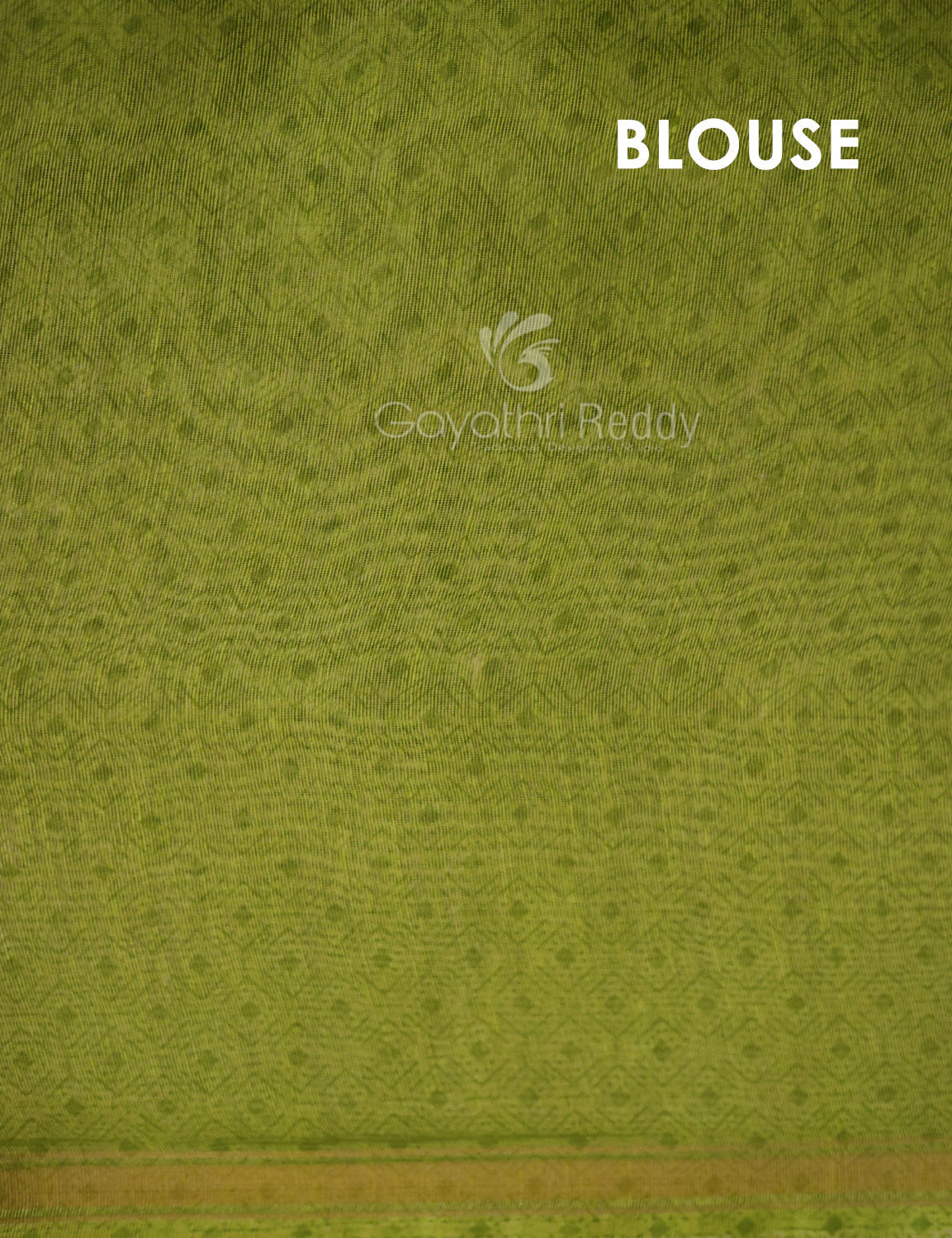 Shades of Cream And Parrot Green Blouse Patola Print Semi Chanderi Saree By Gayathri Reddy Designer Studio | Swadesiicart
