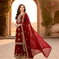 Anaita Maroon Silk Readymade Suit with Embroidery & Diamond Work