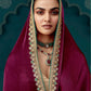 Anaita Maroon Embroidery Work Saree With Jacquard Work Blouse Piece