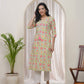 Vaasva Women Multi Cotton Printed Straight Kurti - Swadesiicart
