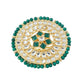 NVR Women's Traditional Ethnic Kundan Meenakari Gold-Polished Ajustable Finger Ring | Swadesiicart