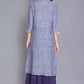 W for Woman Blue A-line kurta with Embroidery