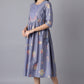W for Woman Blue Gathered Dress
