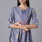 W for Woman Blue Gathered Dress
