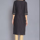 W for Woman Black Round Neck Straight kurta
