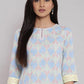 W for Woman Blue Printed kurta