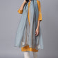 W for Woman Blue Embroidered Organza Dupatta