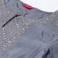 W for Woman Blue Embroidered Straight kurta-Parallel Pants-Dupatta Set