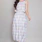 W for Woman Blue Printed Cut-outs Dress