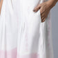 W for Woman Bubblegum Pink & Ecru Flared Pants
