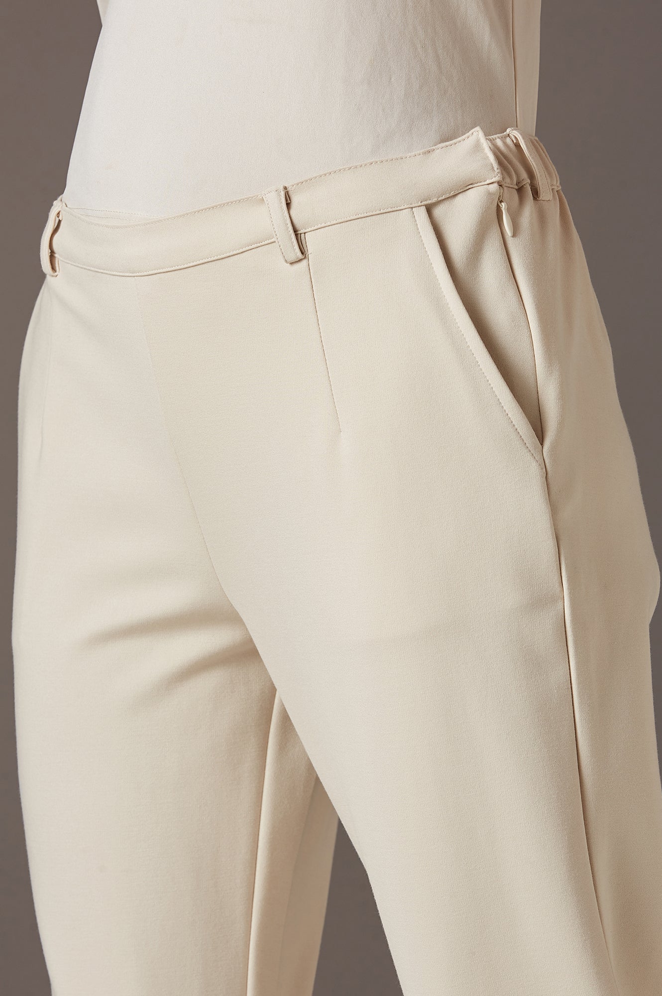 W for Woman Beige Slim Pants