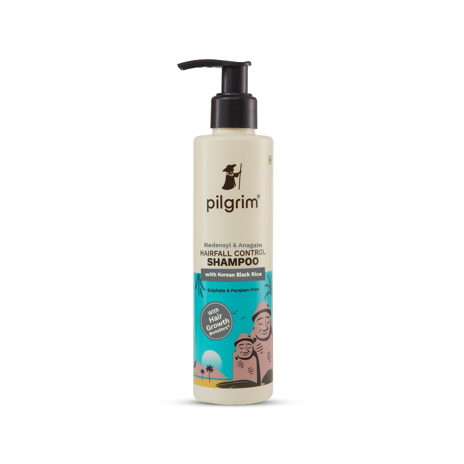 Pilgrim Redensyl & Anagain Hairfall Control Shampoo with Korean Black Rice - Pilgrim