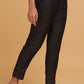 W for Woman Black Solid Slim Pants