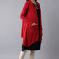 W for Woman Red Soft Acrylic Cardigan