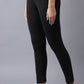 W for Woman Black Pleated Tights