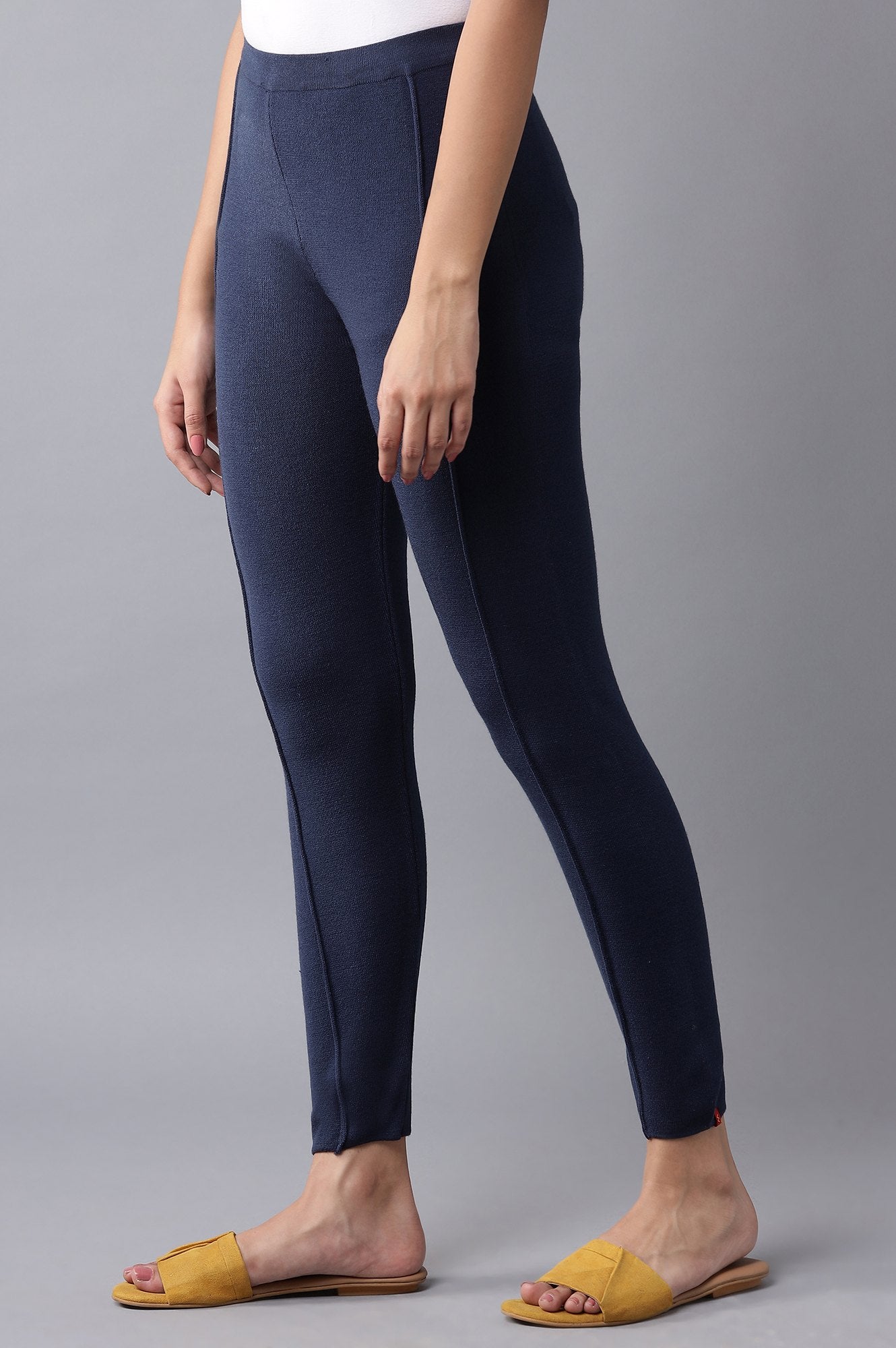 W for Woman Blue Pintuck Tights