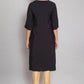 W for Woman Black American Crepe Placement Print kurta