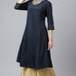 W for Woman Blue Sequin Light Festive kurta