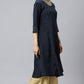 W for Woman Blue Sequin Light Festive kurta