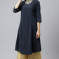 W for Woman Blue Sequin Light Festive kurta
