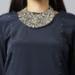 W for Woman Blue Sequin Light Festive kurta