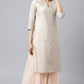 W for Woman Blush Pink Mesh Flared Skirt