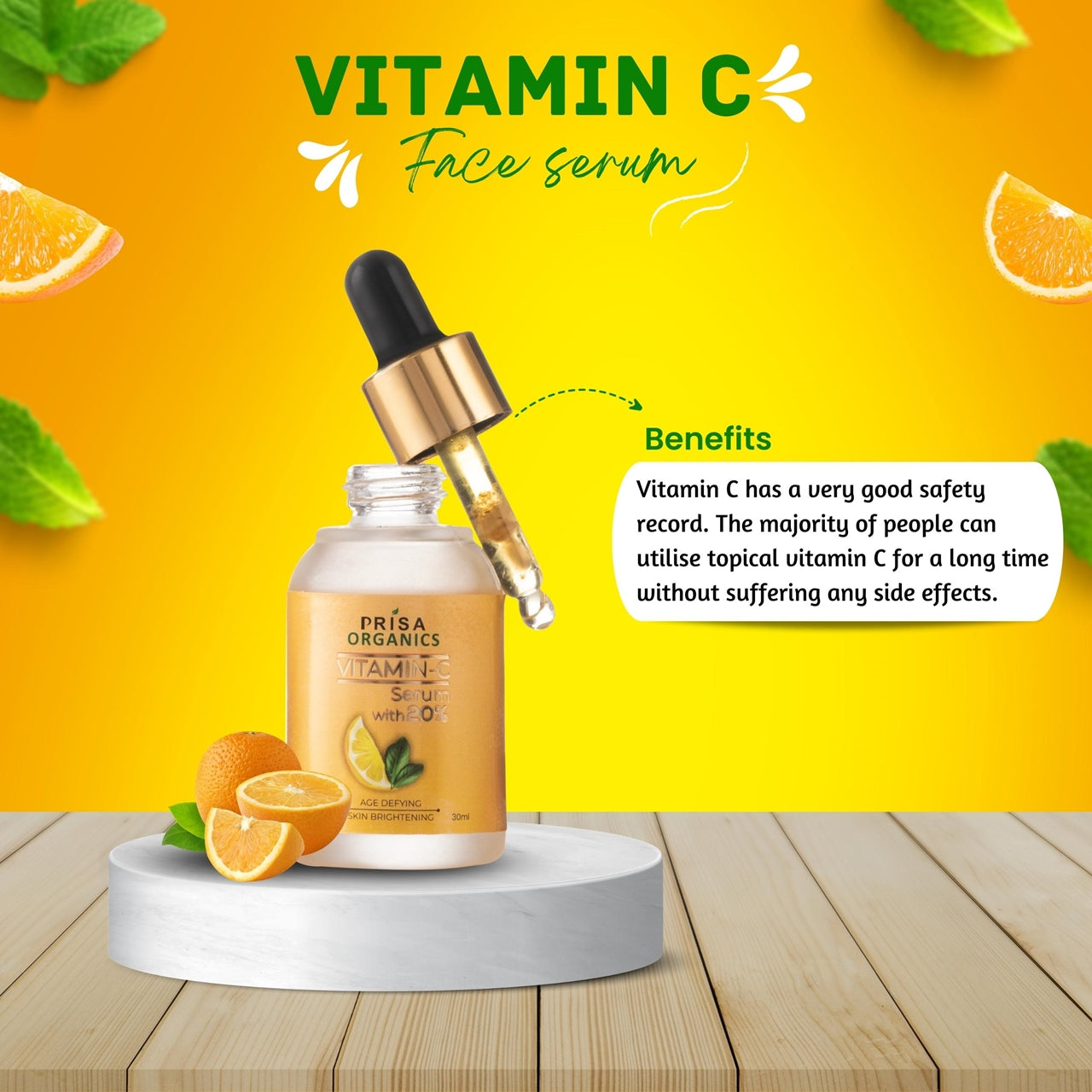 Prisa Organics Vitamin-C Serum - Swadesiicart