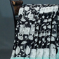 Shades of Black And Mint Green With Pichwai Print Munga Cotton Saree By Gayathri Reddy Designer Studio | Swadesiicart