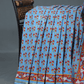 Shades of Blue Combination Printed Cotton Saree By Gayathri Reddy Designer Studio | Swadesiicart