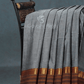 Kalanetha Grey Coloured Pure Narayanpet Cotton Saree By Gayathri Reddy Designer Studio | Swadesiicart